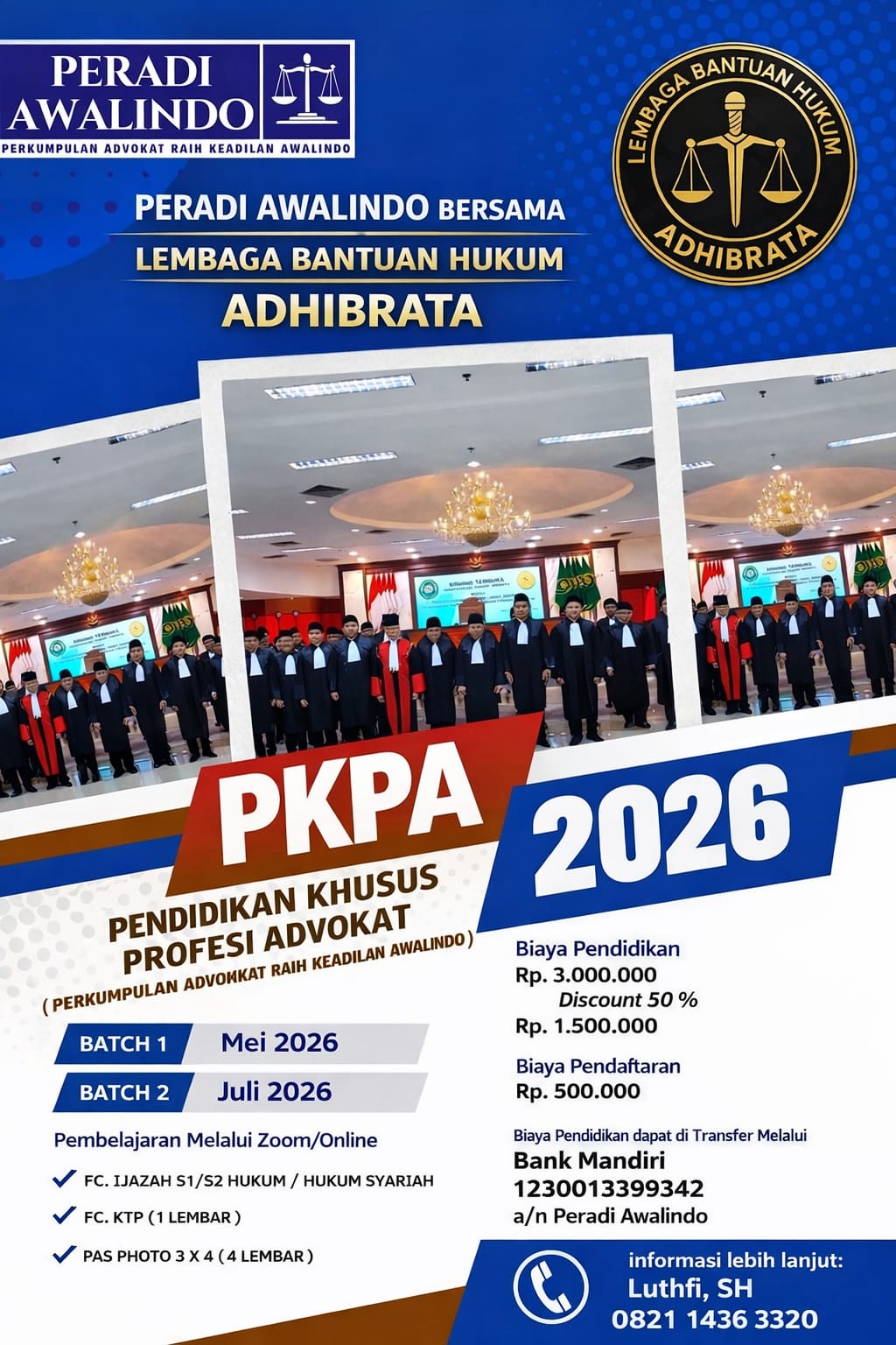 PKPA Peradi Awalindo: E-Court, E-Bepadu dan Advokat melek sistem algoritma quantum